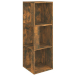 vidaXL nurgakapp, suitsutatud tamm, 33 x 33 x 100 cm, tehispuit