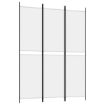 vidaXL 3 paneeliga ruumijagaja, valge, 150 x 200 cm, kangas