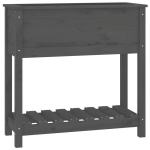 vidaXL riiuliga taimekast, hall, 82,5x34,5x81 cm, m&auml;nnipuit