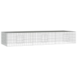 vidaXL 3 paneeliga j&auml;nesepuur, 325x109x54 cm, tsingitud raud