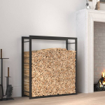 vidaXL k&uuml;ttepuude rest, mattmust, 80x28x86 cm, teras