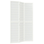 vidaXL kokkupandav 3 paneeliga sirm, Jaapani stiil, 120 x 170cm, valge