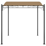 vidaXL varjualune, pruunikashall, 2 x 2,3 m, 180 g/m&sup2;, kangas ja teras