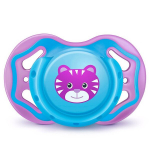 Silikoonist ortodontiline lutt Bayby BPC 6313 6 kuud, sinine/lilla