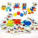 WOOPIE ROHELINE puidust Montessori pusle 40 mustrit taasloomiseks 55 el. FSC sertifitseeritud