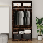 vidaXL riidekapp, suitsutatud tamm, 100 x 50 x 200 cm, tehispuit