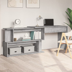 vidaXL nurgalaud, hall Sonoma tamm, 200 x 50 x 76 cm, tehispuit