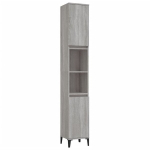 vidaXL vannitoakapp, hall Sonoma tamm, 30 x 30 x 190 cm, tehispuit