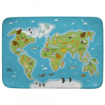 Pehme vaip Maailma kaart loomad Achoka 100x150 cm