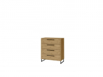 Kummut ADRK Furniture Aria 4S, pruun