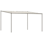 vidaXL varikatus, valge, 3x3 m 180 g/m&sup2;, kangas ja teras