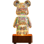 &Ouml;&ouml;laualamp m&auml;ngukaru, 7 v&auml;rvi, klaas, helendav ilutulestik