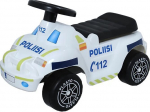 L&uuml;katav-t&otilde;mmatav politseiauto Plasto, valge