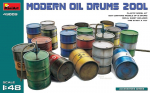 Liimitav mudel MiniArt 49009 Modern Oil Drums (200l) 1/48