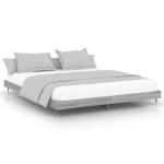 vidaXL voodiraam, hall Sonoma tamm, 160 x 200 cm, tehispuit
