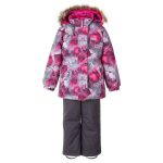 Laste talvekomplekt Lenne 330/150g Rimona 23320 C*2663, hall/fuksia