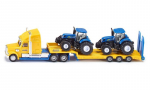 New Hollandi traktoritega veoauto - SIKU - 1805 - M&otilde;&otilde;tkava 1:87 - Miniatuurne m&auml;nguasi ilma patareideta