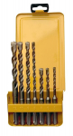 Puuriterade komplekt Dewalt SDS + 10 12 5 6 8mm (DT9701-QZ), 7 tk.