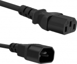 Qoltec toitepikendusjuhe IEC C13/C14 | 3x1,00 mm&sup2; | 3 m