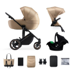 Universaalne jalutusk&auml;ru Kinderkraft Prime 2 3in1 Mink Pro, Sandrose Beige