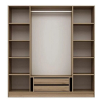 Riidekapp Asir Kale Oak Walnut 2298, pruun