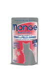 Monge Natural kassidele tuunikala, kana ja krevettidega, 80g