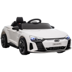 Laste elektriauto Audi RS e-tron GT turvav&ouml;&ouml;, puldi, esitulede ja muusika/helifunktsiooniga, valge, 103 x 58 x 41 cm