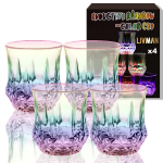 Akr&uuml;&uuml;list joogiklaasid Livman Y-02, 200ml, 4 tk