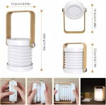LED Lantern &ouml;&ouml;valgusti Puidust kaasaskantav kokkupandav laualamp