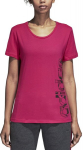 Pluus Adidas Aop Linear Tee Real Magenta
