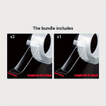 1tk L&auml;bipaistev Nano Teip, Pestav Korduvkasutatav Kahepoolne Liim.