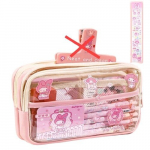 1tk Sanrio Kuromi ja Cinnamoroll nailonist pinalkott, anime koolitarbed., Mano melodija