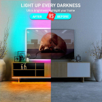 LED-ribavalgustid, 10 m LED-ribavalgustid 44-klahvilise kaugjuhtimispuldiga, painduvad 5050 RGB v&auml;rvimuutvad LED-valgustid magamistuppa, peole 10M 10M10M