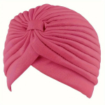 1tk Kommi V&auml;rvi Plisseeritud Turban M&uuml;ts Peapael Moodne Elastne Hijab M&uuml;ts., Tamsiai mėlyna