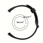 Nutikell Rihm Xiaomi Mi Band 7 Pro Spordi Silikoon K&auml;epael., Juoda