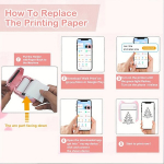 1000mAh Kaasaskantav Mini Fotoprinter - Tr&uuml;ki Fotosid Koheselt IPhonei V&otilde;i Androidiga