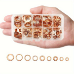 Vastupidav 200tk Vaskkeermutteri Tihend Komplekt - Lame R&otilde;ngastihendi Valik Karbiga, M5-M14 Suurus Mutter ja Polt, Ideaalne T&ouml;&ouml;stuslikuks Kasutamiseks.