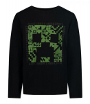 Minecraft pikkade varrukatega s&auml;rk, must