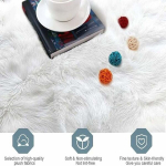 Vaibad, kunstkarusnahast vaip, 60x150 tolli, valge, kohev