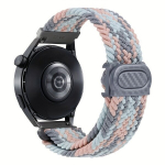Nailonpunutisest Rihmast K&auml;epael Samsung Huawei Kellale 20mm 22mm, Pilka Rožinė Mėlyna