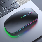 CONGDI Juhtmevaba Hiir LED Tuled, Kahekordne Režiim USB Optiline 2.4G/5.0. , Juoda