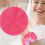 1tk Silikoon Peamassaaž ja &Scaron;ampooni Hari - &Otilde;rn Kooriv Vannitarvik S&uuml;gavpuhastuseks ja L&otilde;&otilde;gastumiseks, L&otilde;hnatu , Juoda