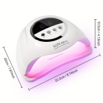 P&auml;ikese UV LED K&uuml;&uuml;nte Lamp Kuivati Geelile 72 Lambiga