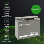 Qoltec AGM | 12V | 20Ah | hooldusvaba | LongLife | UPS-i, rollerite jaoks