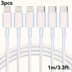 [MFi Sertifitseeritud] USB C Kaabel iPhone Kiirlaadimiseks, Valge, 3,3 pėdos / 1 m