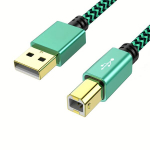 Aioneus USB-laadimiskaabel printerile, 5M/16FT k&otilde;rge kiirusega USB 2.0 kaabel., 1,8M / 6FT