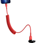 100.58cm/149.35cm USB Type-C Kiirlaadimise Teleskoopkaabel Xiaomi, Redmi, POCO, OPPO, Samsung., Raudona