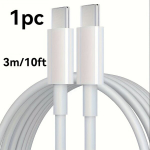 SUELIEN USB C USB C Laadija Kaabel, 3tk/1tk 100.58/201.17/304.8cm 60W T&uuml;&uuml;p C Kiire Laadimiskaabel Iphone15/Pro/Max/Mini/Plus/Ipad Pro, Ipad Mini, Ipad Max, Air5, Macbook Air, Samsung jaoks., 3m/10FT/118ich