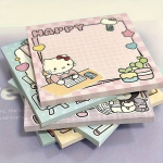 Sanrio 4tk Erinevad Kleepm&auml;rkmed - Hello Kitty, Cinnamoroll, My Melody & Pompompurin - Ruutmemosed Kontori- ja Kodukasutuseks