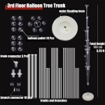 130cm/160cm &Otilde;hupalli Aluspuu ja Dekoratiivsed Muinasjutulambid Peo S&uuml;nnip&auml;eva Pulma Kaunistus, 160 cm / 5,25 pėdų medis, 3 sluoksniai